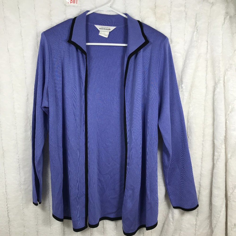 Misook S Women's Open Cardigan Sweater